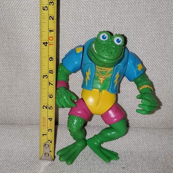 ⭐️VINTAGE⭐️ 1989 TMNT Genghis Frog Action Figure - Picture 10 of 11